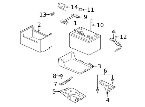 Battery for 2007 Mitsubishi Outlander #0