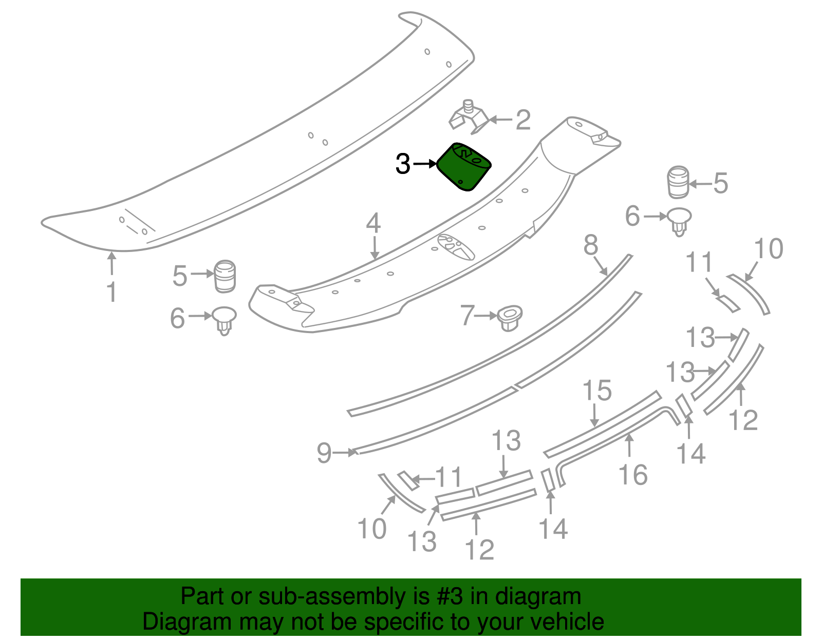 Spoiler Center - Nissan (K6074-1A30A)