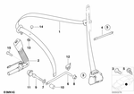 72118207953 - : Lft Frnt Upper Belt With Force Limiter for BMW Image