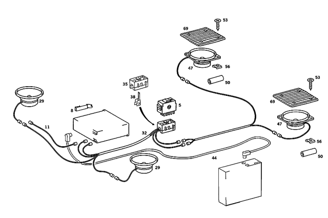 1248209617 - Electrical System: Electric Cable for Mercedes-Benz: 190D, 190E, 260E, 300E, 400E, 500E Image image