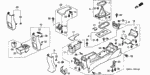 83425S5AL01ZC - Interior/Bumper: GARNISH, BRAKE LEVER *NH167L* (GRAPHITE BLACK) for Honda Image