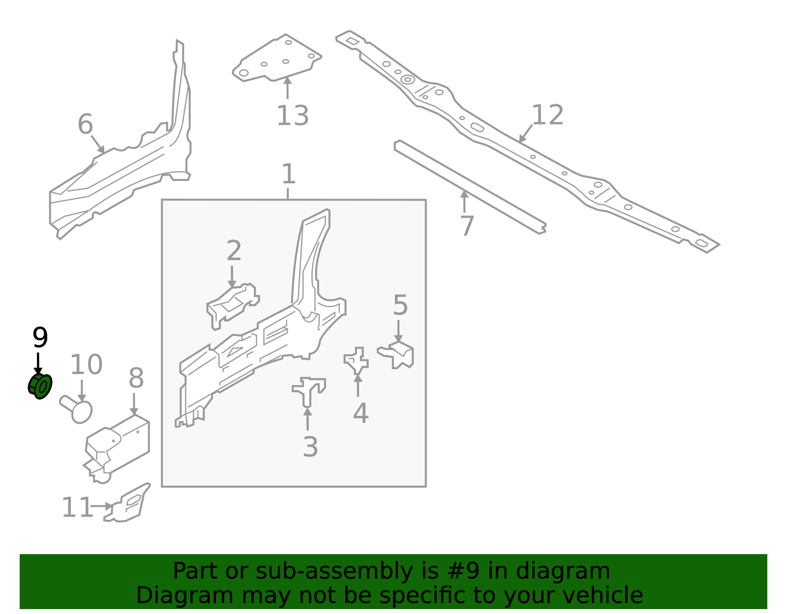 2015-2026 Volvo Frame Rail End Nut 32137566 | OEM Parts Online