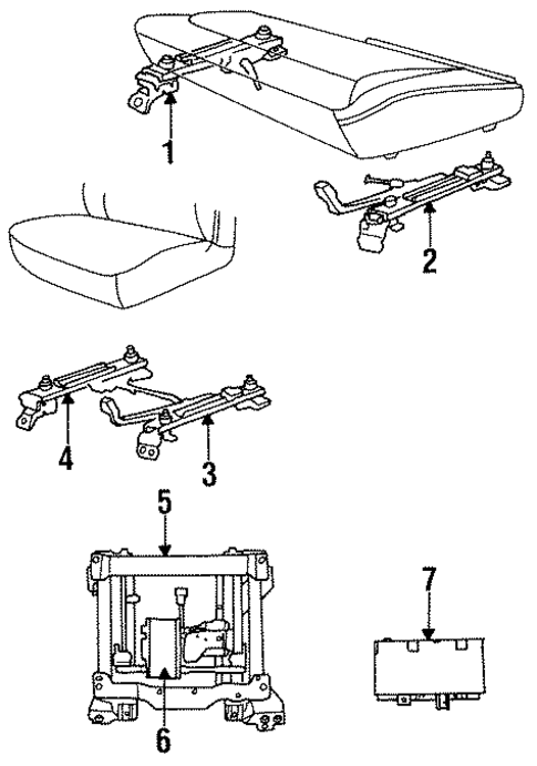 Tracks & Components for 1990 Chrysler New Yorker #0