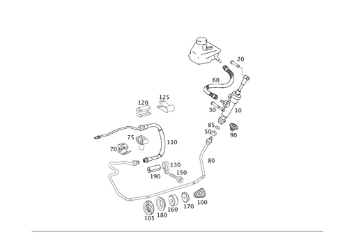 Pedal Assembly Hydraulics for 2008 Mercedes-Benz CLK550 #0