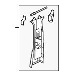 21269012267E94 - Body: Door Pillar Post Trim Set for Mercedes-Benz Image