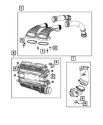 68510527AB - Cooling: Vent Hose for Mopar Image