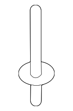 C2S9354020 - Body: Bumper Cover Rivet for Jaguar: E-Pace, F-Pace, F-Type, I-Pace, XE, XF, XFR, XFR-S, XJ, XJR, XJR575, XK, XKR, XKR-S Image