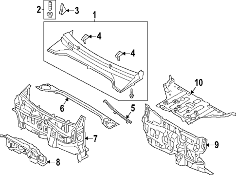 Cowl for 2025 Hyundai Kona Electric #0