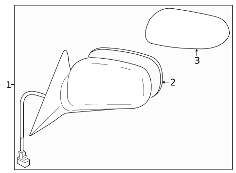 Outside Mirrors for 2005 Saab 9-2X #0