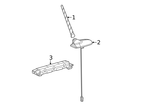 Antenna & Radio for 2015 Jeep Cherokee #2