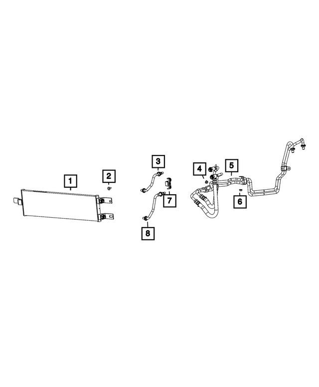 68592059AA - Cooling: Transmission Oil Cooler for Mopar Image