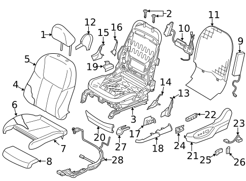 Lumbar Control Seats for 2019 INFINITI Q50 #0