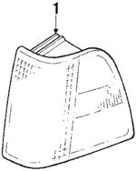 443941625A - Electrical: Lens &amp; Housing for Audi: 100, 100 Quattro, 5000, 5000 Quattro Image