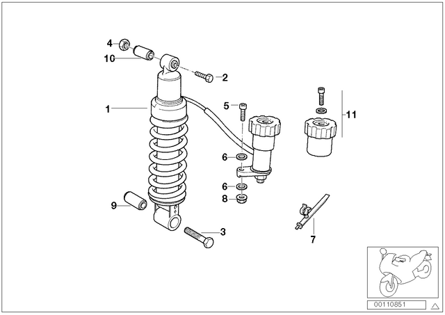 33532345489 - : Handwheel For Spring Strut Adjustment for BMW-Motorrad Image