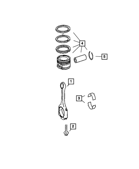 Crankshaft, Piston, Drive Plate, Flywheel, and Damper for 2008 Dodge Sprinter 3500 #1