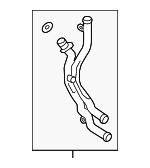 6E121044AE - Cooling System: Water Manifold for Volkswagen Image