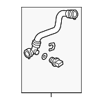 7P0122051 - Cooling System: Lower Hose for Volkswagen Image