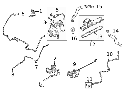 Emission Components for 2012 Land Rover Range Rover Evoque #4