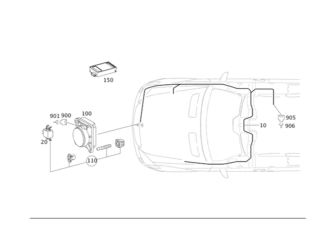 6540548164 - Electrical Equipment and Instruments: Contact Socket Housing for Mercedes-Benz Image image