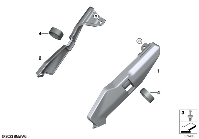 77315A6B644 - : Frame guard, right for BMW-Motorrad Image