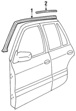 K07758770 - Body: Drip Weather-strip for Kia: Sportage Image