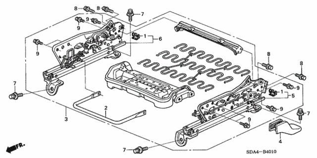 Front Seat Components (L.) (Manual Seat) for 2003 Honda Accord #0