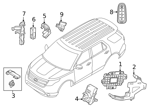 Anti-Theft System for 2019 Ford Explorer #0