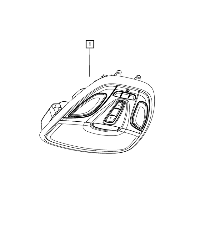 5MW36DX9AB - : Overhead Console for Mopar Image