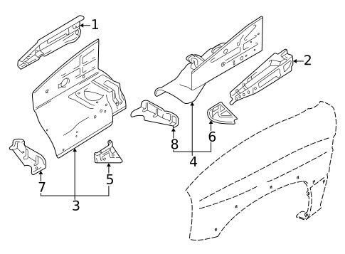 Inner Components for 2003 Suzuki Grand Vitara #0