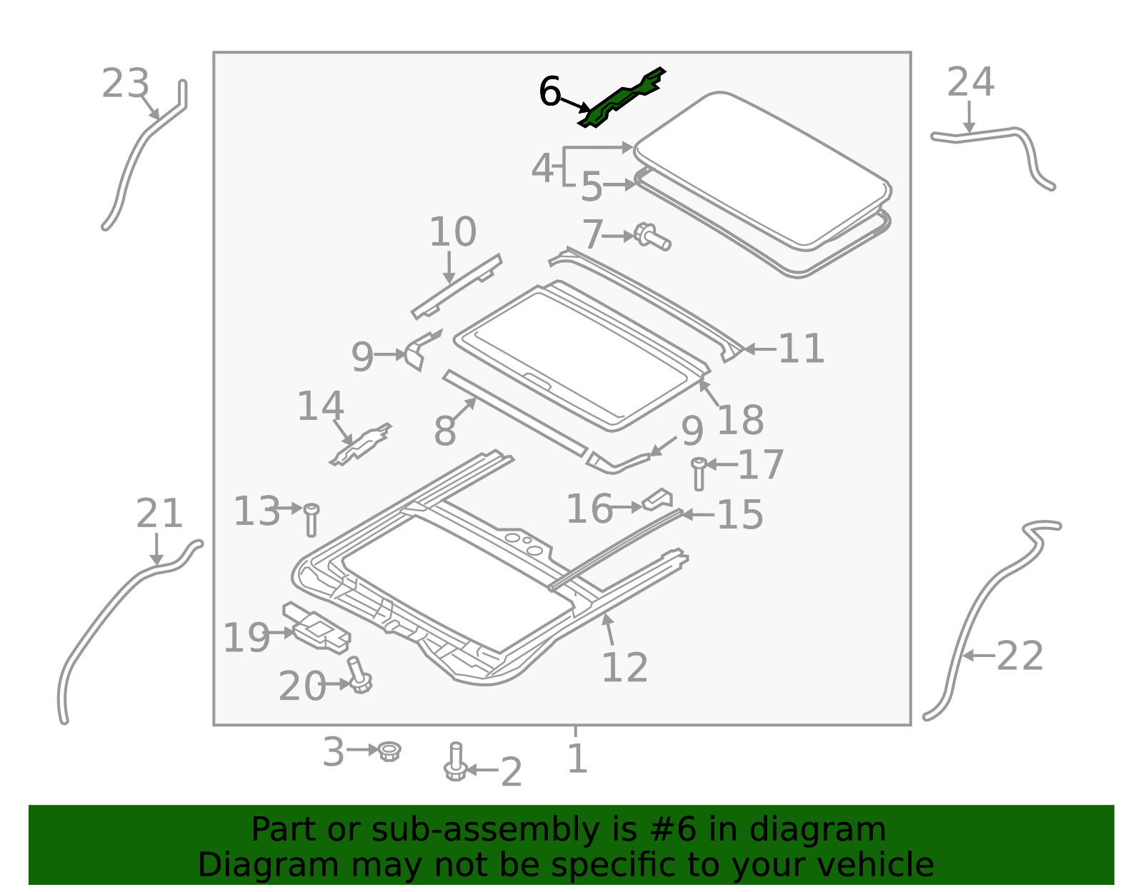 81648-0U000 - High-Quality Sunroof Glass Guide Bracket for 2012-2025 ...