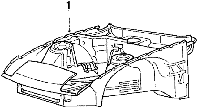 94450101114 - Body: Ft Inner Structure for Porsche Image