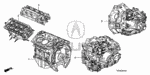 10004R72A02 - Engine: General Assembly, Front Cylinder Head for Acura: TL Image