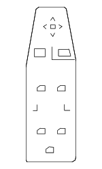 61315A7CB16 - Body: Window Switch for BMW Image