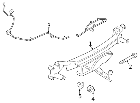 Trailer Hitch Components for 2024 Porsche Cayenne #0
