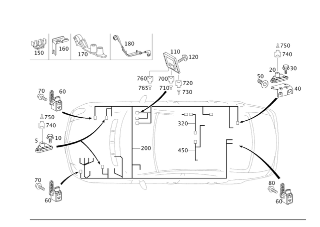 2115463243 - Electrical Equipment and Instruments: Holder for Mercedes-Benz Image image