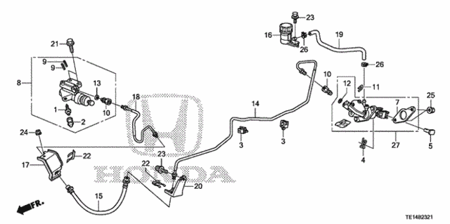 Clutch Master Cylinder (V6) (KA/KC) for 2012 Honda Accord #0