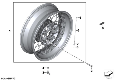 Spoke Wheel for 2021 BMW-Motorrad R nineT Pure #2