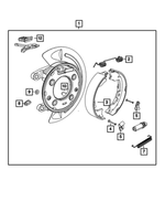 5179335AA - Brakes: Upper Shoe Return Spring for Mopar Image