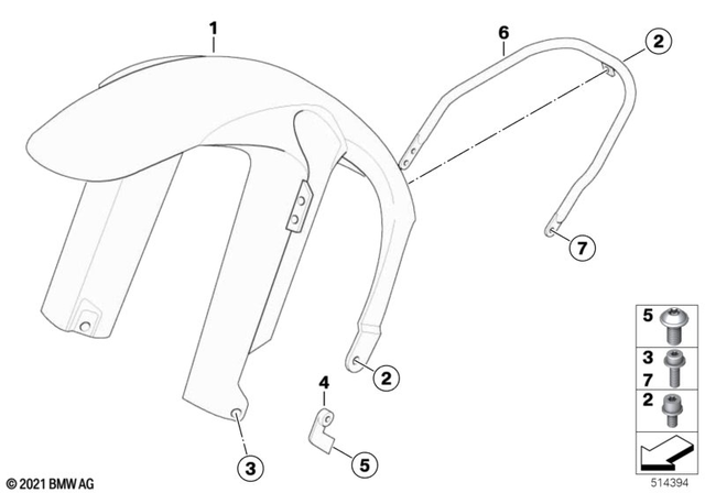 46617696827 - : Wheel Cover for BMW-Motorrad Image