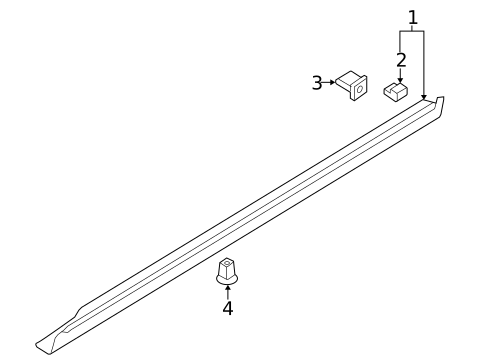 Exterior Trim - Pillars for 2005 Suzuki Verona #0