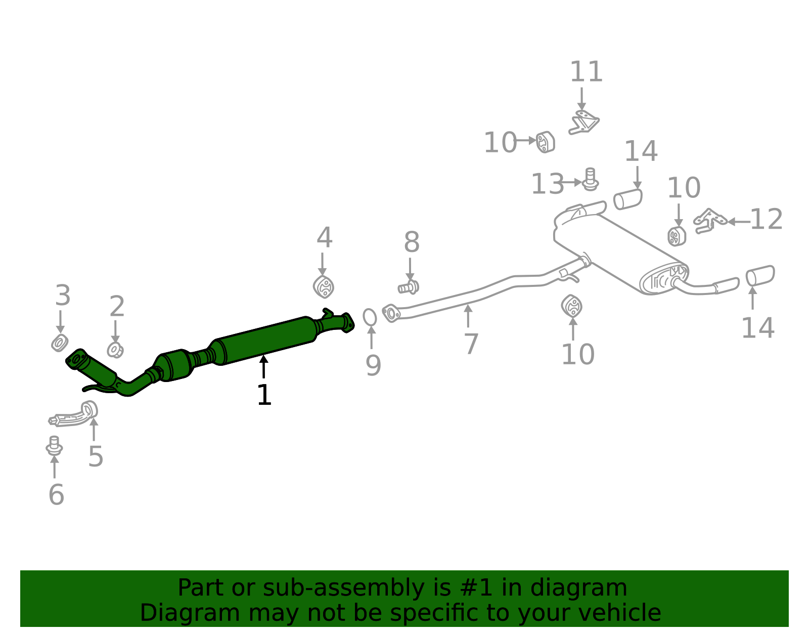 17410-F0151 - Converter & Pipe 2019-2025 Toyota RAV4 | Brantford