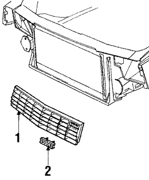 Grille & Components for 1986 Buick LeSabre #0