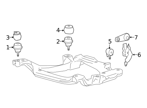 Engine & Trans Mounting for 2004 Ford Freestar #0
