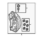 8W0615108AE - Brakes: Caliper for Audi: A5 Sportback, RS5 Sportback, S4, S5, S5 Sportback Image