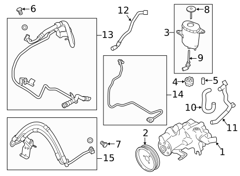Pump & Hoses for 2016 BMW 550i xDrive #2
