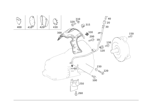 Attached Parts for Transmission, Oil Filler Pipe for 2015 Mercedes-Benz E550 #0