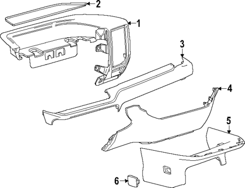 Instrument Panel Components for 2025 GMC Sierra 3500 HD #0