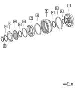 52108185AA - Automatic Transmission 5 Speed [DGZ]: Transmission Seal for Mopar Image