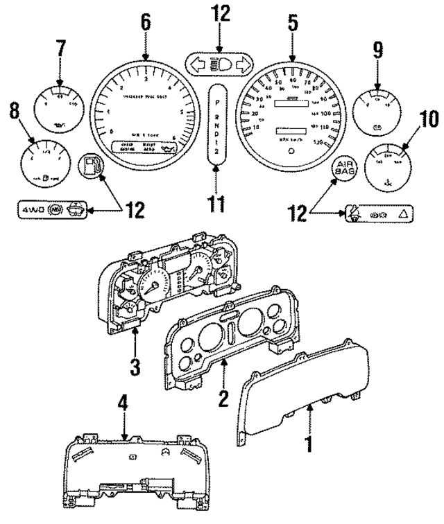 4723732 - Body: Fuel Level Gauge for Mopar Image