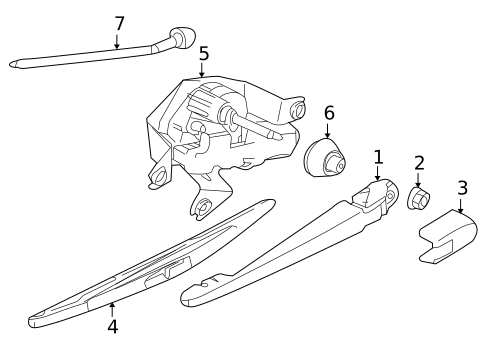 Wiper & Washer Components for 2011 Nissan Cube #1